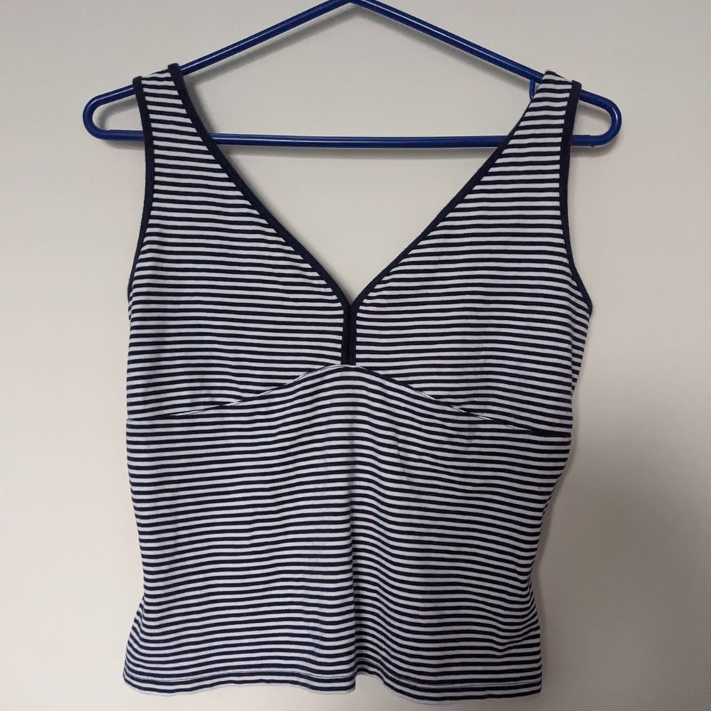 White and blue top size small